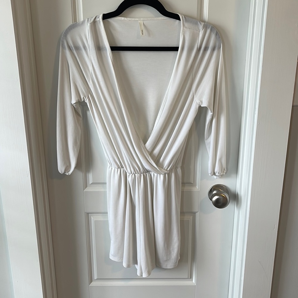 Sage White romper